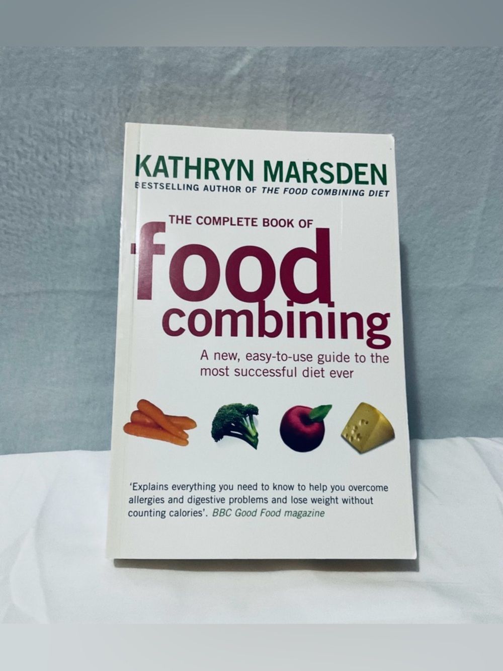 White & Maroon 'Food Combining' Cookbook